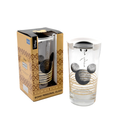 Стакан 465мл черная крышка BOHO Disney