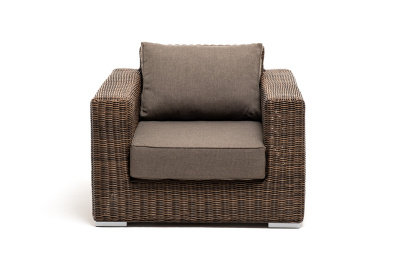 "Боно" кресло из искусственного ротанга, цвет коричневый