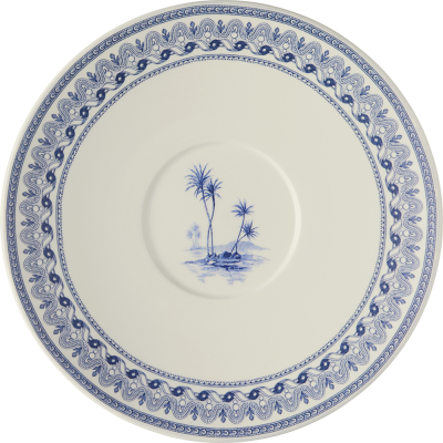 Чашка чайная с блюдцем для завтрака Jumbo Blue